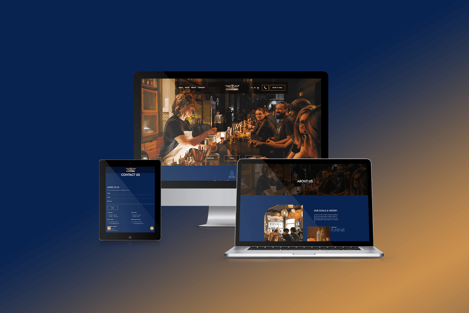 Kapitan Pub – A Custom WordPress Website with Multilingual Support