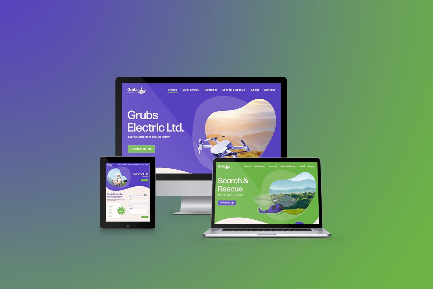 Grubs provides eco-conscious 24-hour service in mid-Alberta, specializing in environmental solutions like forestry studies, reforestation, and solar panel installation.